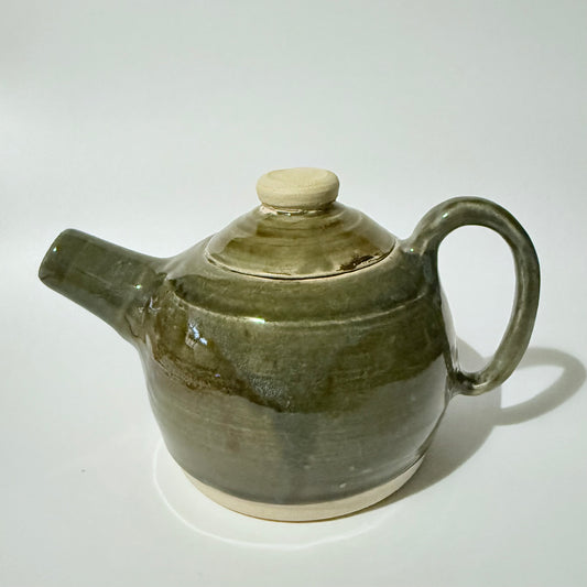Olive Glaze Ceramic Teapot