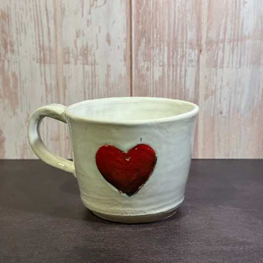 Red Heart Shorty Mug