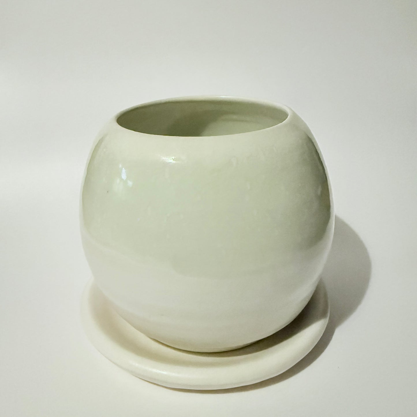 Sage & Slate Planter with Saucer
