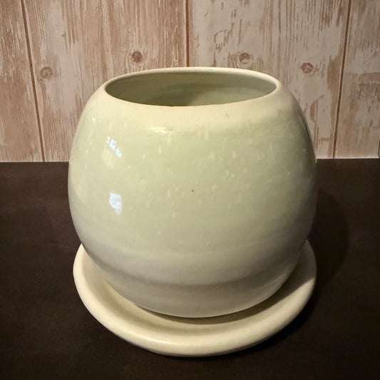 Sage & Slate Planter with Saucer