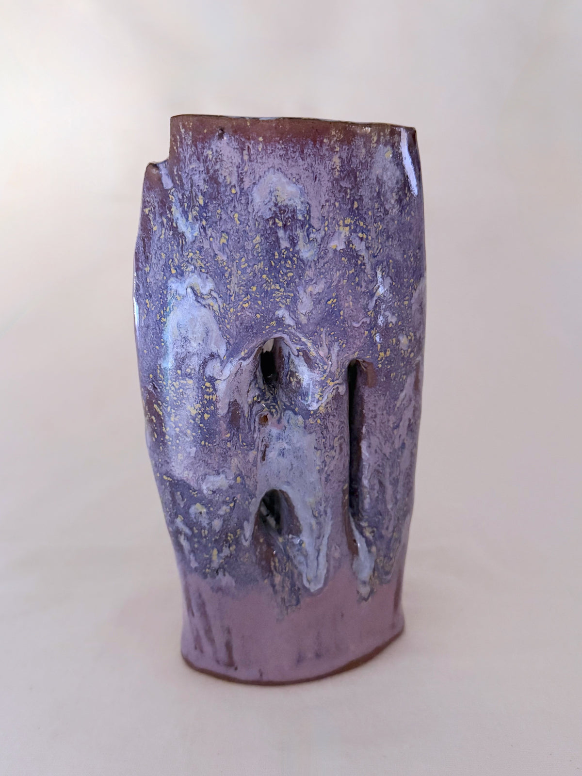Violet Cutout Vase