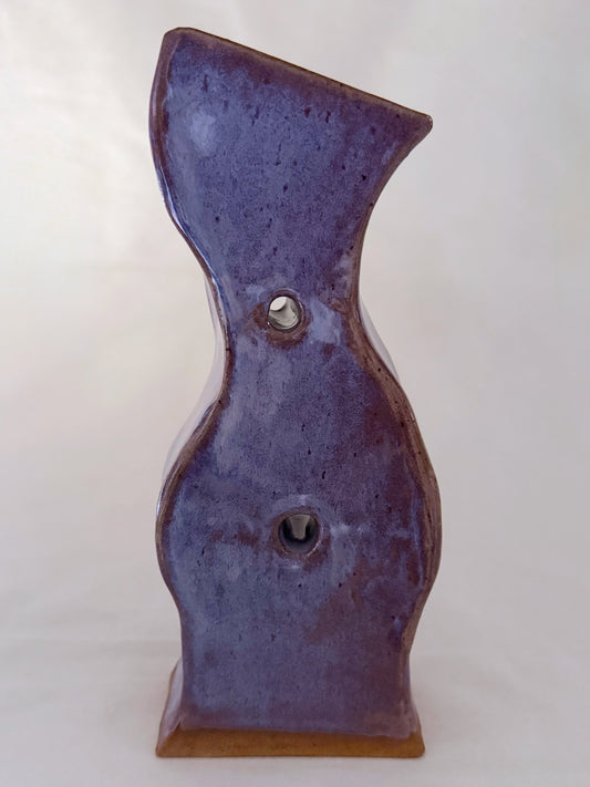 Wavy Violet Vase