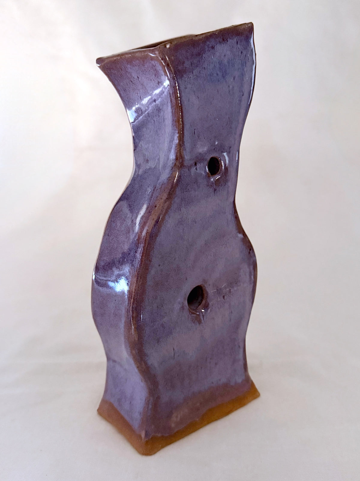Wavy Violet Vase
