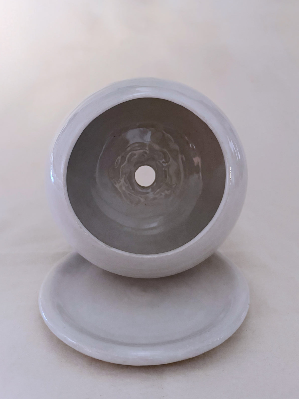 Sage & Slate Planter with Saucer