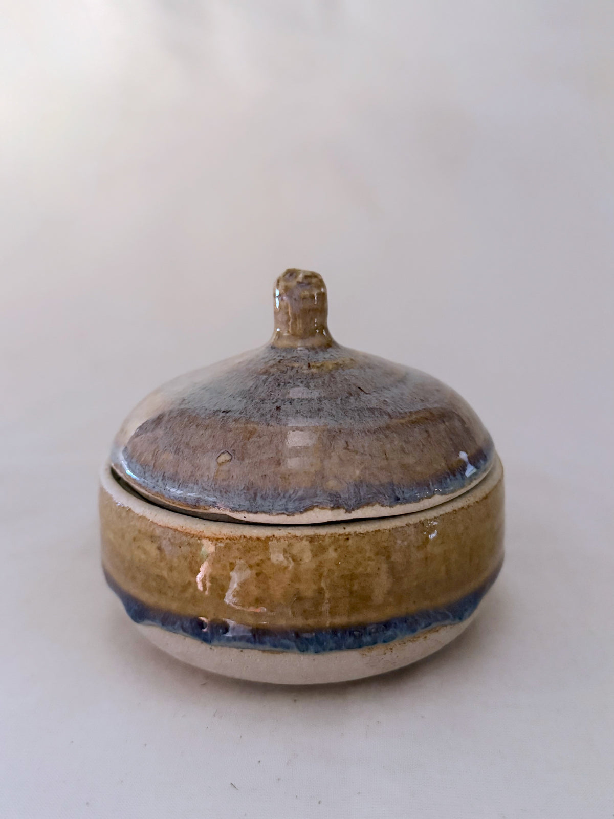 Sand Lidded Jar