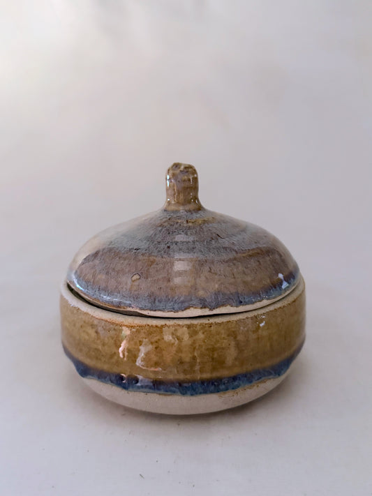 Sand Lidded Jar