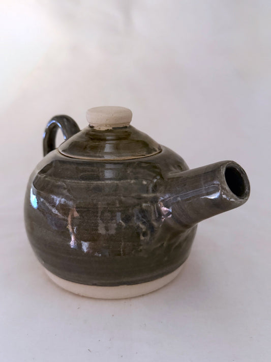 Olive Glaze Ceramic Teapot